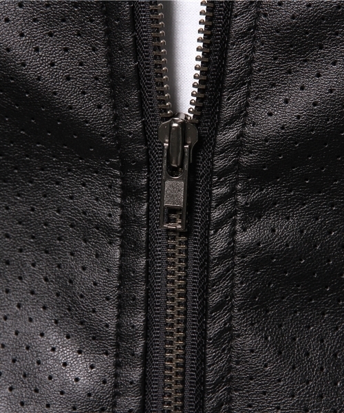 OUTLET（アウトレット）の「【WHO'S WHO gallery】VZレザーブルゾン（ブルゾン・メンズ・ブラック/ネイビー/ホワイト・LARGE/MEDIUM）」の11枚目の写真