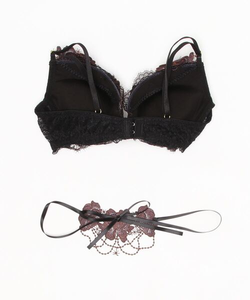 LINGERIEAM（ランジェリアム）の「ライラジュエル グラマーアップ ブラ（ブラジャー・レディース・ブラック/ボルドー・C70/C75/B65/C65/D65/B70/B75/D75/D70）」の22枚目の写真
