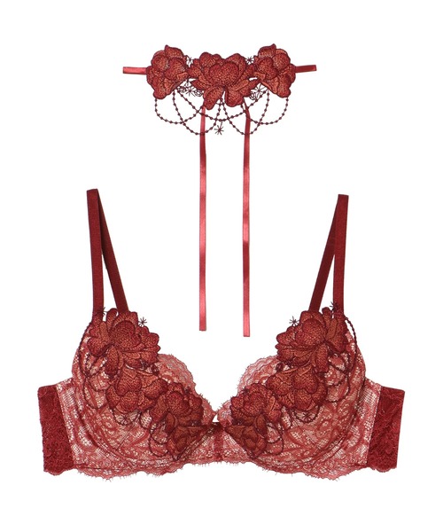 LINGERIEAM（ランジェリアム）の「ライラジュエル グラマーアップ ブラ（ブラジャー・レディース・ブラック/ボルドー・C70/C75/B65/C65/D65/B70/B75/D75/D70）」の6枚目の写真