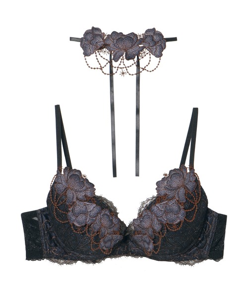 LINGERIEAM（ランジェリアム）の「ライラジュエル グラマーアップ ブラ（ブラジャー・レディース・ブラック/ボルドー・C70/C75/B65/C65/D65/B70/B75/D75/D70）」の3枚目の写真