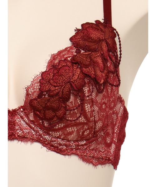 LINGERIEAM（ランジェリアム）の「ライラジュエル グラマーアップ ブラ（ブラジャー・レディース・ブラック/ボルドー・C70/C75/B65/C65/D65/B70/B75/D75/D70）」の13枚目の写真