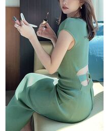 RESEXXY | バックオープンニットワンピース(ワンピース)