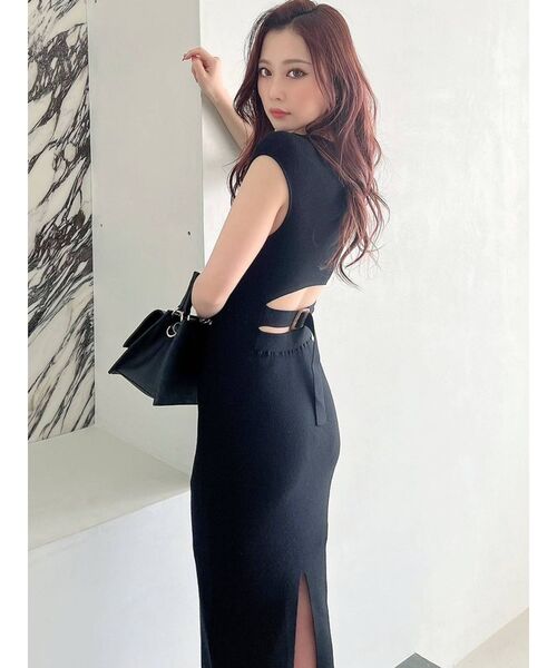 RESEXXY(リゼクシー)の「バックオープンニットワンピース(ワンピース・レディース・ブラック/ベージュ/ピンク/グリーン・FREE)」の19枚目の写真