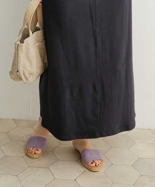 URBAN RESEARCH DOORS（アーバンリサーチドアーズ）の「CALZANOR　SUEDE SANDAL（サンダル・レディース・ブラック/ラベンダー・38/36/37）」の5枚目の写真
