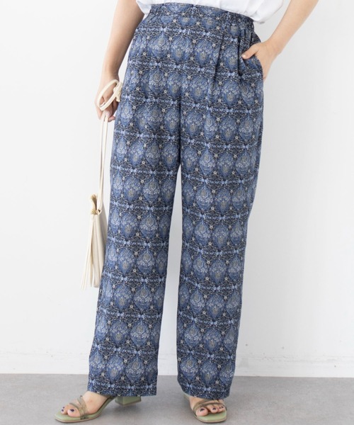 Green Parks(グリーンパークス)の「アフリカン柄パンツ(その他パンツ・レディース・ベージュ/ブルー/グリーン/ネイビー・FREE)」の3枚目の写真