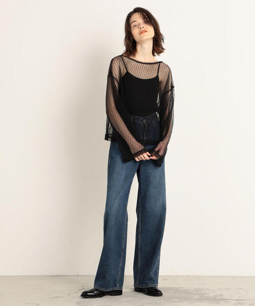 TOMORROWLAND （トゥモローランド）の「チュールレース ボートネックプルオーバー（シャツ/ブラウス・レディース・ブラック・36）」の11枚目の写真