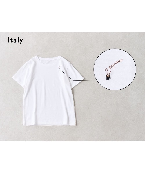 BEARDSLEY（ビアズリー）の「イタリア Tシャツ（Tシャツ/カットソー・レディース・ホワイト・FREE）」の9枚目の写真