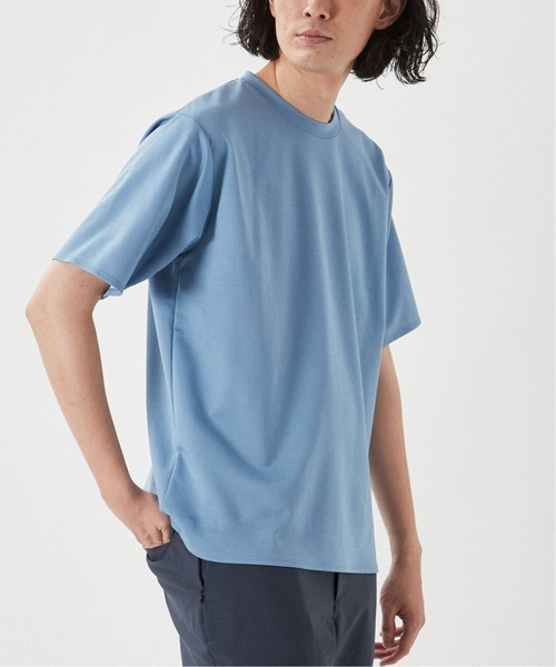 EDIFICE SELECT(エディフィスセレクト)の「シャンブレー ダブルニット Tシャツ(Tシャツ/カットソー・メンズ・ホワイト/ブラック/ベージュ/ネイビー・SMALL/MEDIUM/LARGE)」の1枚目の写真