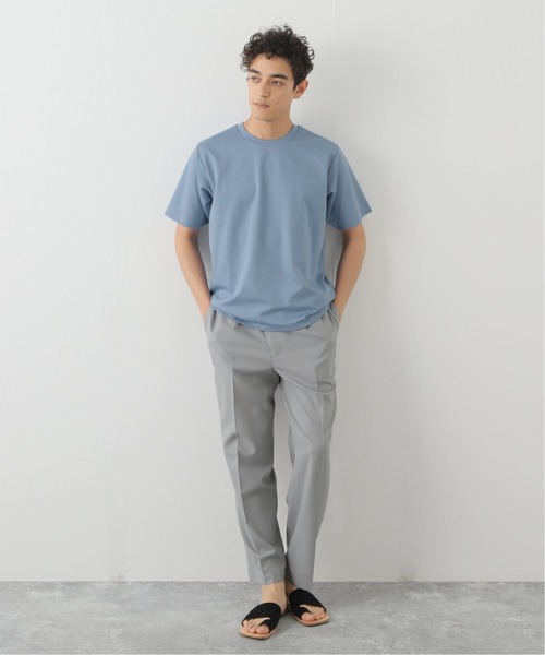 EDIFICE SELECT(エディフィスセレクト)の「シャンブレー ダブルニット Tシャツ(Tシャツ/カットソー・メンズ・ホワイト/ブラック/ベージュ/ネイビー・SMALL/MEDIUM/LARGE)」の21枚目の写真