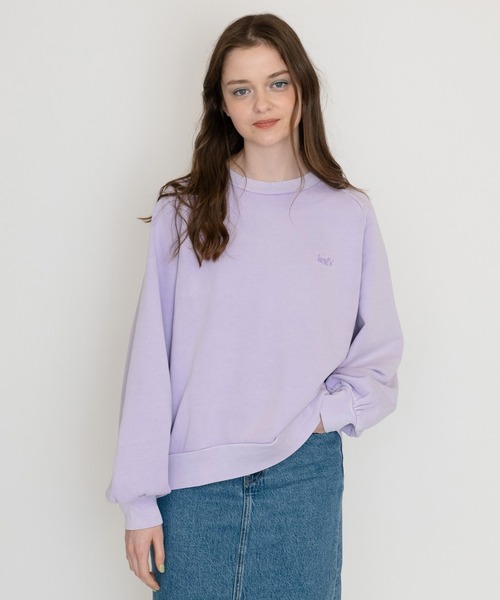 Levi's(リーバイス)の「LEVI'S(R) FRESH RED TAB スウェットシャツ NATURAL DYE(スウェット・レディース・ブルー・S/M/XS)」の1枚目の写真