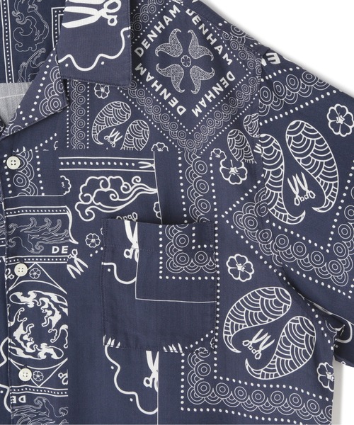 DENHAM(デンハム)の「DENHAM/デンハム/BOWLING BANDANA BLUE SHIRT(シャツ/ブラウス・メンズ・ネイビー・SMALL/MEDIUM/X-LARGE/LARGE)」の12枚目の写真