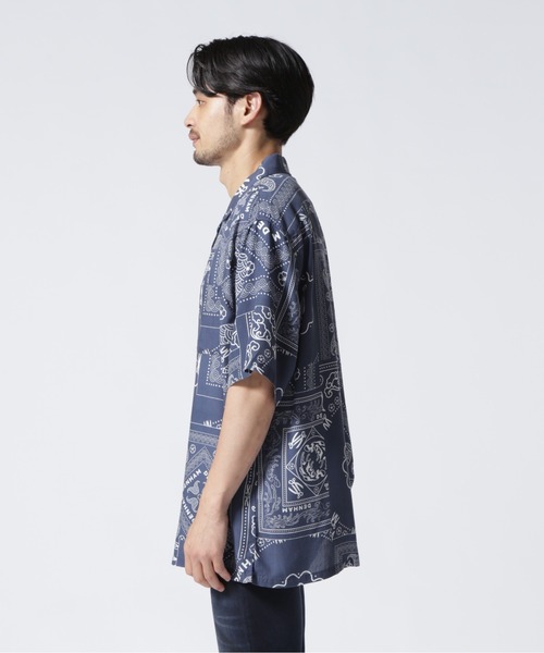 DENHAM(デンハム)の「DENHAM/デンハム/BOWLING BANDANA BLUE SHIRT(シャツ/ブラウス・メンズ・ネイビー・SMALL/MEDIUM/X-LARGE/LARGE)」の8枚目の写真