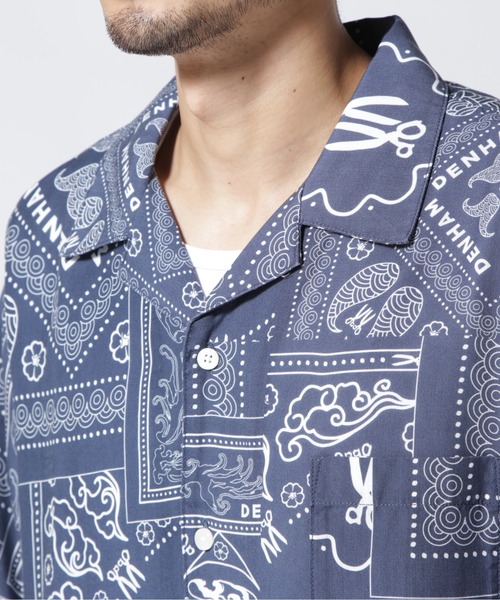 DENHAM(デンハム)の「DENHAM/デンハム/BOWLING BANDANA BLUE SHIRT(シャツ/ブラウス・メンズ・ネイビー・SMALL/MEDIUM/X-LARGE/LARGE)」の6枚目の写真