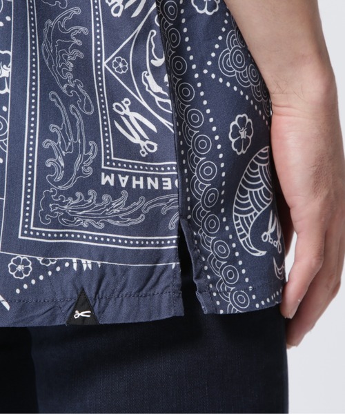 DENHAM(デンハム)の「DENHAM/デンハム/BOWLING BANDANA BLUE SHIRT(シャツ/ブラウス・メンズ・ネイビー・SMALL/MEDIUM/X-LARGE/LARGE)」の4枚目の写真