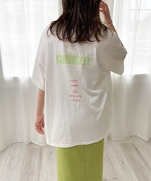 〈ユニセックス〉カラーロゴプリントオーバーTシャツ
