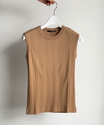 vent blanc（ヴァンブラン）の「Vent blanc:スーパーストレッチランダムテレコノースリーブ（タンクトップ）」