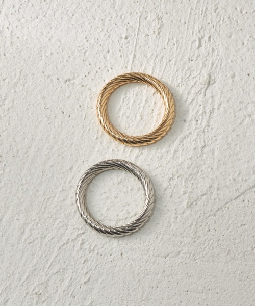 VANNIE U(ヴァニーユー)の「rope ring(リング・レディース・シルバー/ゴールド・#13/#9/#11)」の1枚目の写真