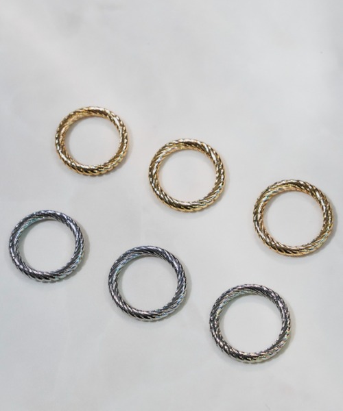 VANNIE U(ヴァニーユー)の「rope ring(リング・レディース・シルバー/ゴールド・#13/#9/#11)」の4枚目の写真