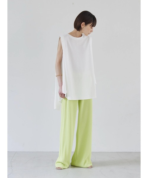 rem closet（レムクローゼット）の「切替えフレアノースリーブプルオーバー（Tシャツ/カットソー・レディース・ブラック/オフホワイト・FREE）」の22枚目の写真