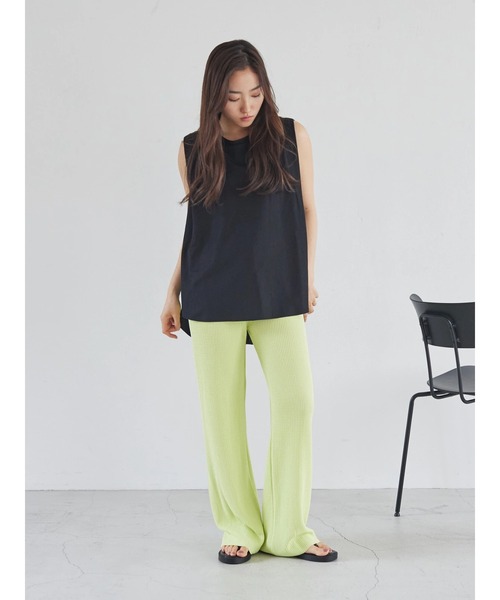 rem closet（レムクローゼット）の「切替えフレアノースリーブプルオーバー（Tシャツ/カットソー・レディース・ブラック/オフホワイト・FREE）」の21枚目の写真