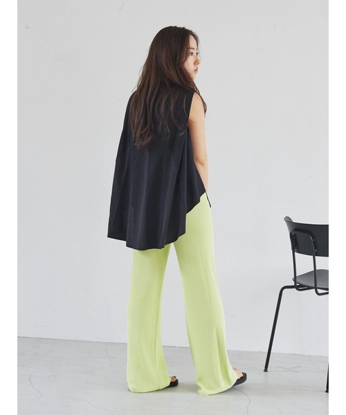 rem closet（レムクローゼット）の「切替えフレアノースリーブプルオーバー（Tシャツ/カットソー・レディース・ブラック/オフホワイト・FREE）」の18枚目の写真