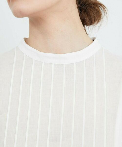 FRAPBOIS（フラボア）の「スカラップボイル ブラウス（シャツ/ブラウス・レディース・ホワイト/ブラック・1）」の6枚目の写真