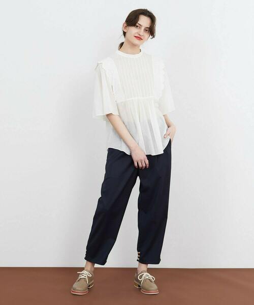 FRAPBOIS（フラボア）の「スカラップボイル ブラウス（シャツ/ブラウス・レディース・ホワイト/ブラック・1）」の11枚目の写真