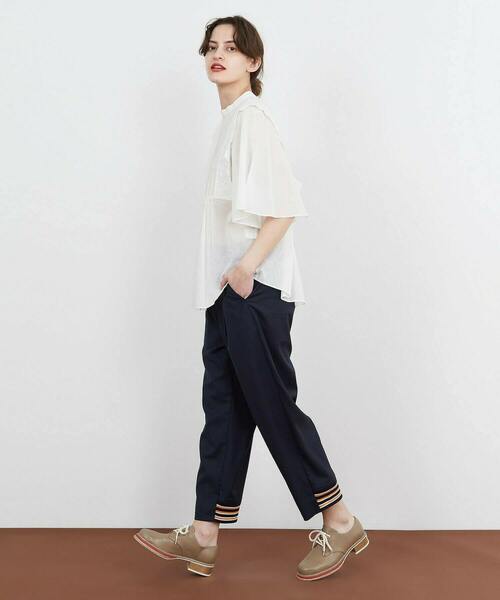 FRAPBOIS（フラボア）の「スカラップボイル ブラウス（シャツ/ブラウス・レディース・ホワイト/ブラック・1）」の17枚目の写真