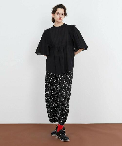 FRAPBOIS（フラボア）の「スカラップボイル ブラウス（シャツ/ブラウス・レディース・ホワイト/ブラック・1）」の21枚目の写真