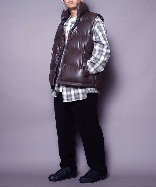 Revo.（レボ）の「PR【REVO.】LOOSEシルエットCHECK LS SHIRT/ルーズシルエット オンブレーチェックシャツ長袖（シャツ/ブラウス・メンズ・ブラック/ネイビー/グレー・MEDIUM/LARGE）」の10枚目の写真