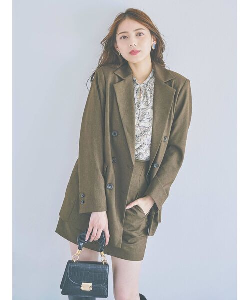 dazzlin(ダズリン)の「リボンパイピングバルーンブラウス(シャツ/ブラウス・レディース・グリーン/ベージュ・FREE)」の5枚目の写真