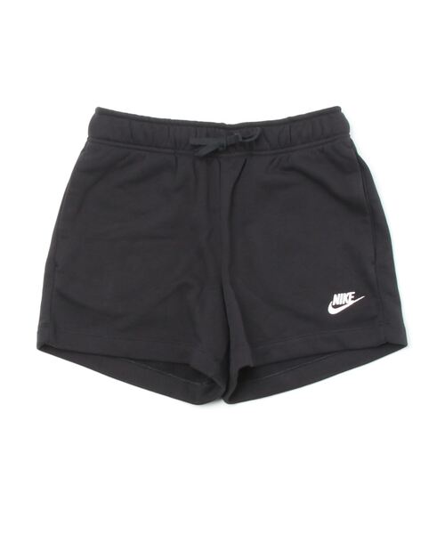 NIKE(ナイキ)の「NIKE ナイキ W CLUB FLC MR SHORT ショートパンツ DQ5803 010BLACK/WHITE(その他パンツ・レディース・ブラック・SMALL/MEDIUM/LARGE/X-LARGE/X-SMALL/XX-LARGE)」の1枚目の写真