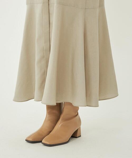 green label relaxing(グリーンレーベルリラクシング)の「マーメイド バンドカラー シャツ ワンピース(ワンピース・レディース・ブラック/ベージュ/ワインレッド・FREE)」の16枚目の写真