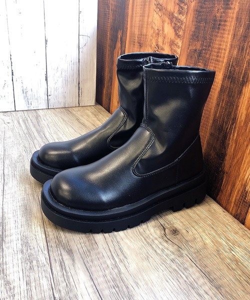 Noubel Voug Relax（ヌーベルヴォーグリラックス）の「トラックソールストレッチブーツ（ブーツ・レディース・アイボリー/ブラック/ダークブラウン・3L/M/LL/S/L）」の6枚目の写真