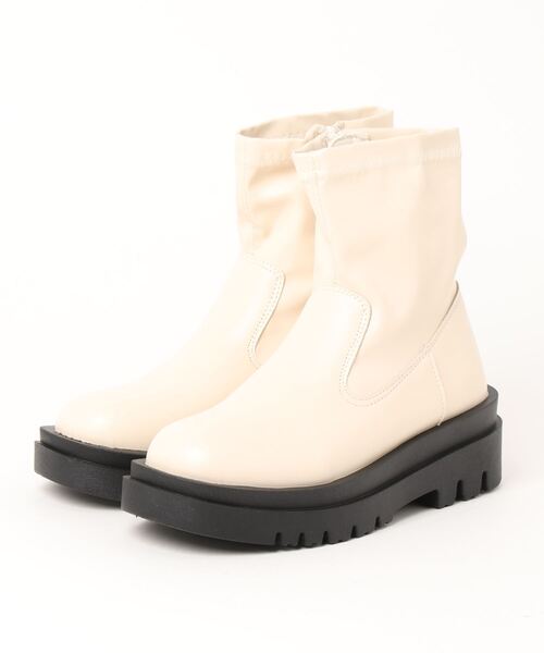 Noubel Voug Relax（ヌーベルヴォーグリラックス）の「トラックソールストレッチブーツ（ブーツ・レディース・アイボリー/ブラック/ダークブラウン・3L/M/LL/S/L）」の16枚目の写真
