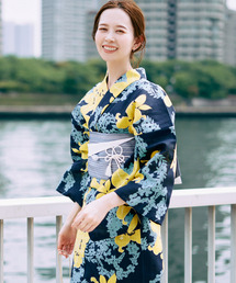 URBAN RESEARCH ROSSO WOMEN | 綿麻ゆかた 百合(浴衣)