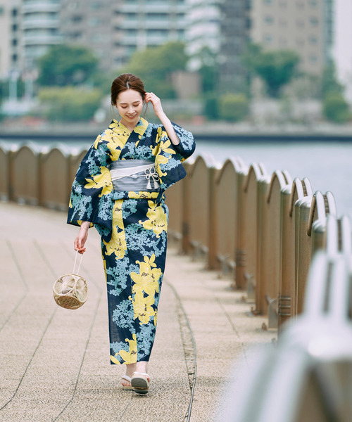 アーバンリサーチロッソ★浴衣★綿麻混合★新品同様美品★ユナイテッドアローズ 浴衣 麻の葉 （着物・浴衣・小物類）｜＊＊URBAN RESEARCH ROSSO