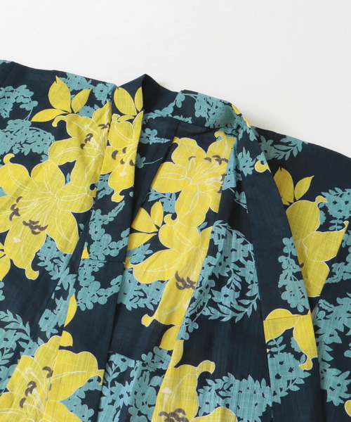 URBAN RESEARCH ROSSO WOMEN（アーバンリサーチ　ロッソ）の「綿麻ゆかた 百合（浴衣・レディース・ブルー系その他・FREE）」の7枚目の写真