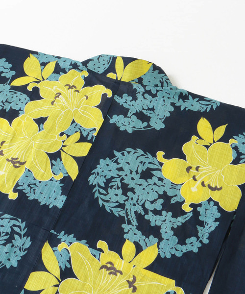 URBAN RESEARCH ROSSO WOMEN（アーバンリサーチ　ロッソ）の「綿麻ゆかた 百合（浴衣・レディース・ブルー系その他・FREE）」の13枚目の写真