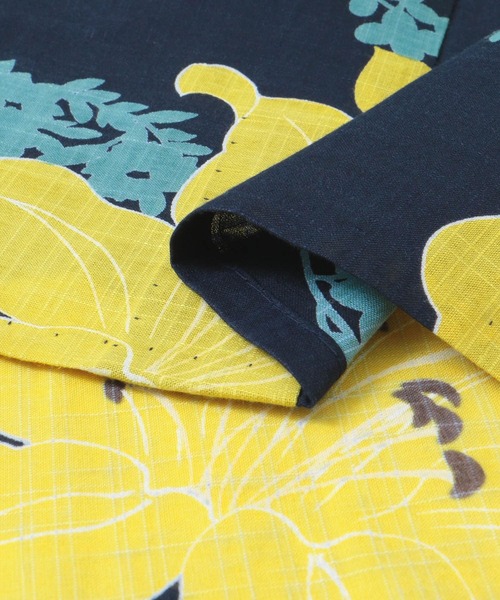 URBAN RESEARCH ROSSO WOMEN（アーバンリサーチ　ロッソ）の「綿麻ゆかた 百合（浴衣・レディース・ブルー系その他・FREE）」の11枚目の写真