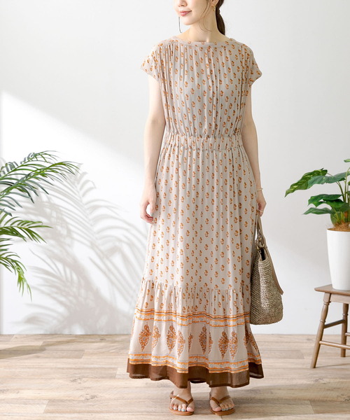 【美品】URBAN RESEARCH　パネルプリントワンピース：ヌキテパ URBAN RESEARCH Sonny Label（アーバンリサーチサニーレーベル