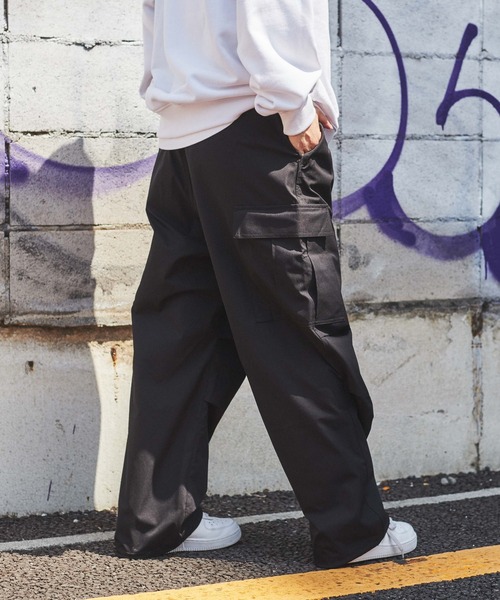 WEGO(ウィゴー)の「WEGO/【セットアップ対応商品】SOLOTEX カーゴパンツ(カーゴパンツ・メンズ・ブラック・MEDIUM/LARGE)」の15枚目の写真