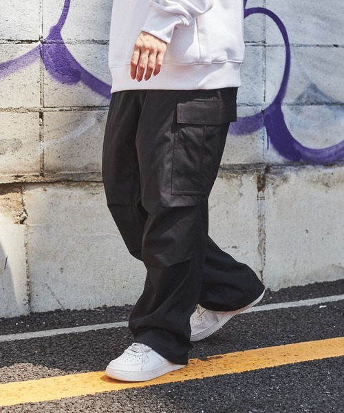 WEGO(ウィゴー)の「WEGO/【セットアップ対応商品】SOLOTEX カーゴパンツ(カーゴパンツ・メンズ・ブラック・MEDIUM/LARGE)」の13枚目の写真