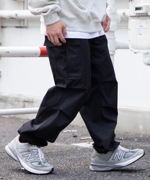 WEGO(ウィゴー)の「WEGO/【セットアップ対応商品】SOLOTEX カーゴパンツ(カーゴパンツ・メンズ・ブラック・MEDIUM/LARGE)」の7枚目の写真