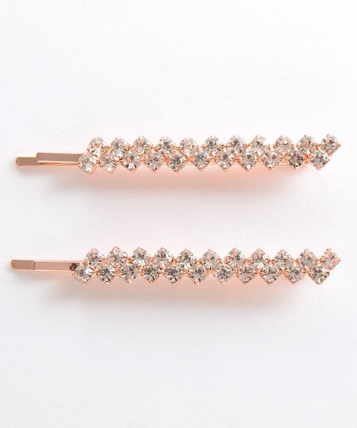 TONE SELECT GOODS（トーンセレクトグッズ）の「【float】2本セット キラキラ ビジュー ヘアピン（ヘアピン・レディース・ブラック/シルバー/マルチ/ピンクゴールド/ゴールド・FREE）」の11枚目の写真