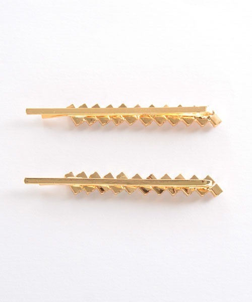 TONE SELECT GOODS（トーンセレクトグッズ）の「【float】2本セット キラキラ ビジュー ヘアピン（ヘアピン・レディース・ブラック/シルバー/マルチ/ピンクゴールド/ゴールド・FREE）」の7枚目の写真