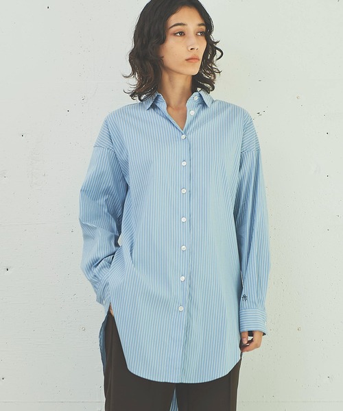 OUTERSUNSET（アウターサンセット）の「broad stripe over shirt 