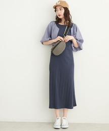 FREE'S MART | ◆ボレロ×ランダムテレコカットソーナローワンピースセット(ワンピース)