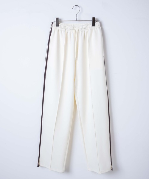 WEGO（ウィゴー）の「WEGO/サイドスリットトラックパンツ（スウェットパンツ・レディース・ホワイト/ブラック・FREE）」の17枚目の写真