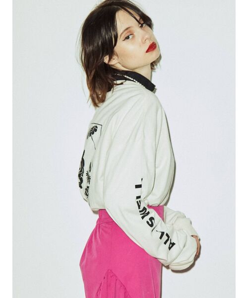 jouetie（ジュエティ）の「ミニロゴロンT（Tシャツ/カットソー・レディース・オフホワイト/ブラック/ピンク・MEDIUM）」の22枚目の写真